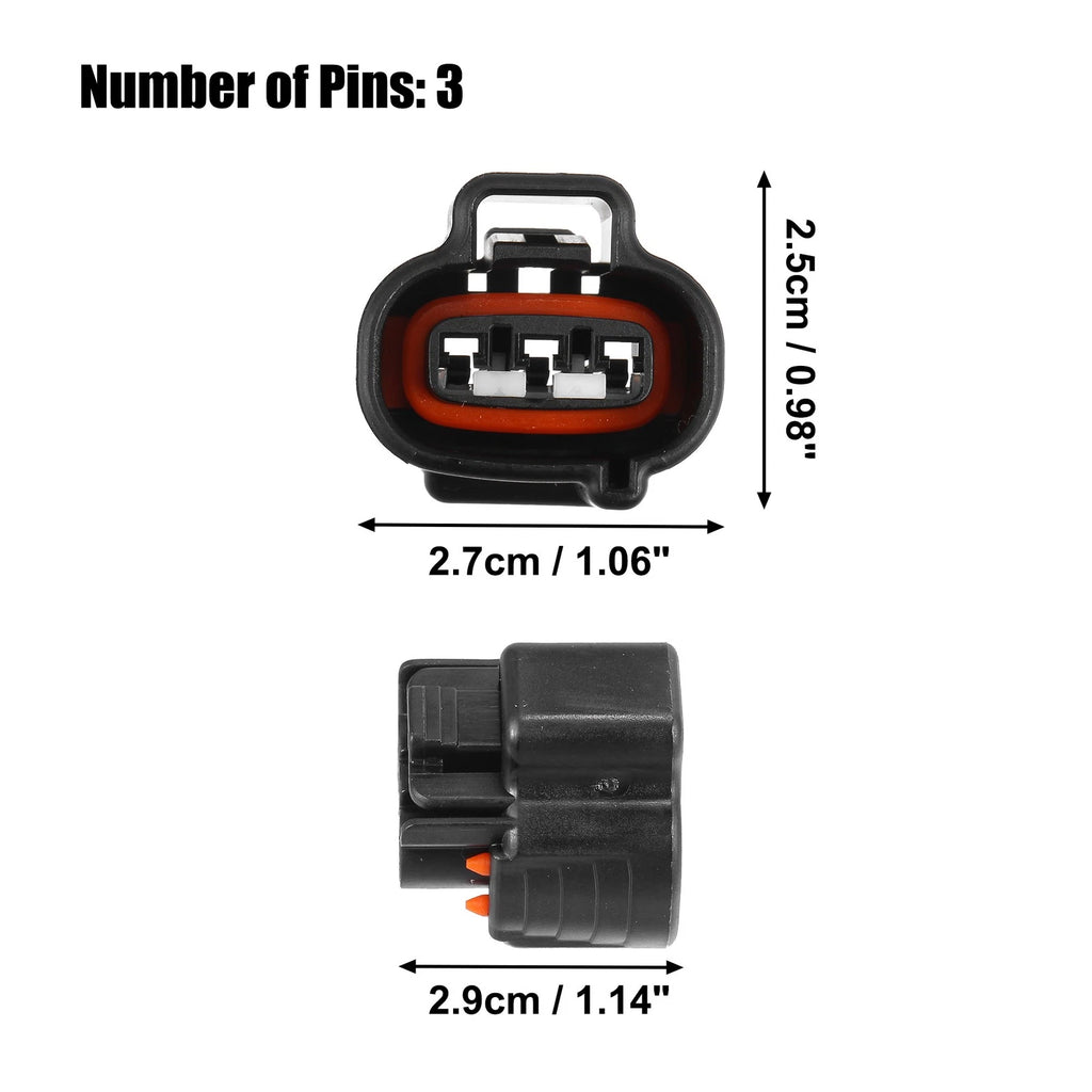 Set of 3 Pin Speed Sensor Connector Adapter Plug for Toyota 