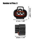 Set of 3 Pin Speed Sensor Connector Adapter Plug for Toyota 