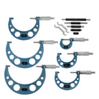 Set of 6 Outside Micrometers 0-6" Precision Carbide Standards