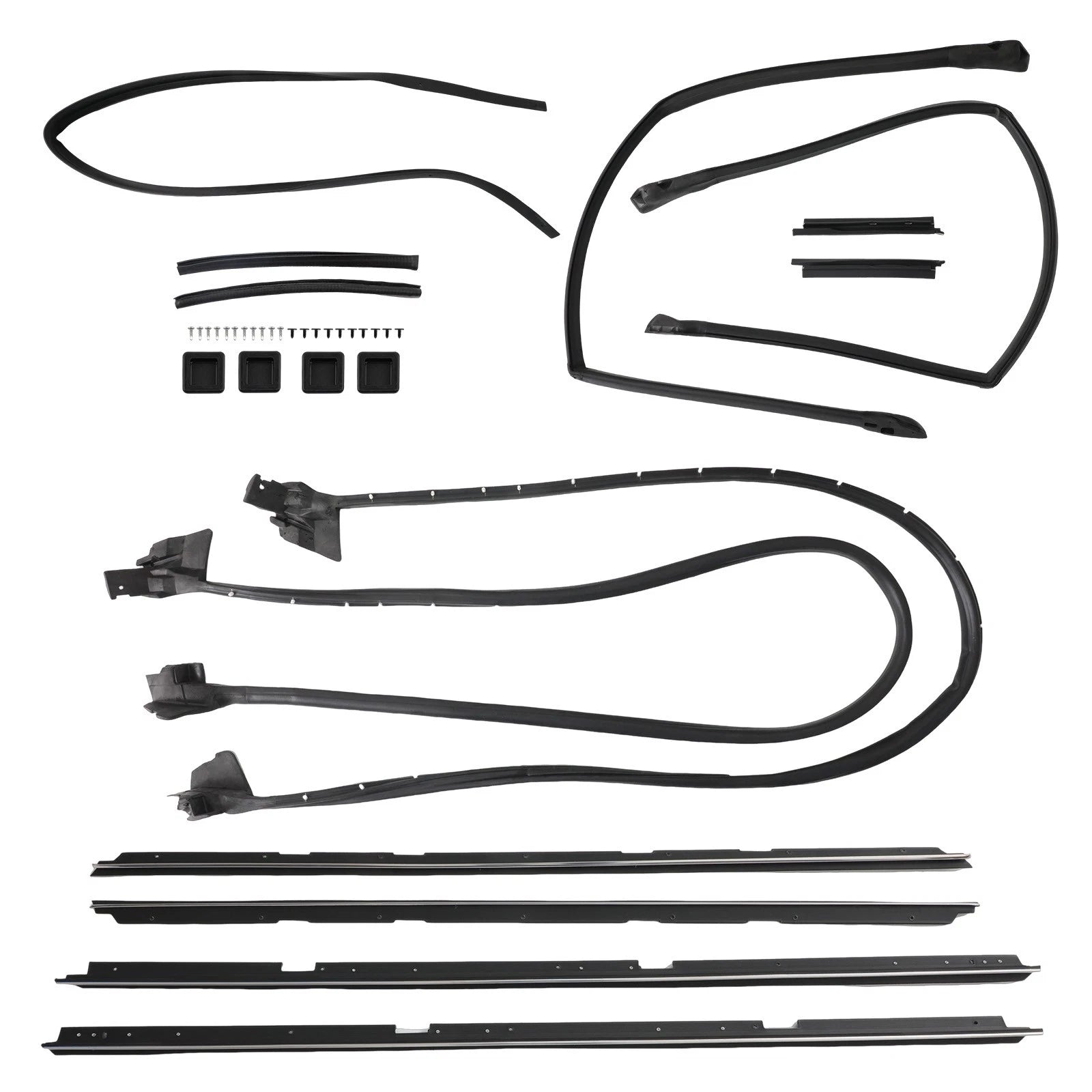 17pc Weatherstripping Seals Kit for El Camino (1978–1987)