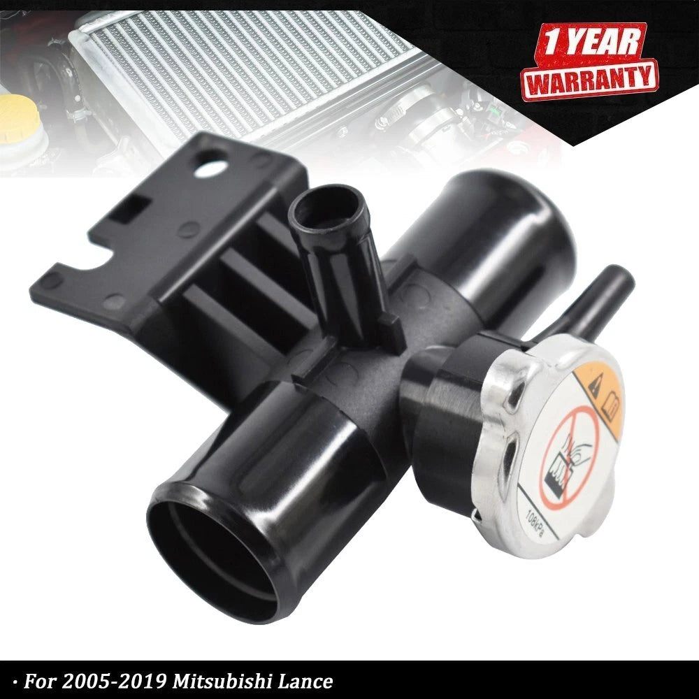 Radiator Coolant Filler Neck with Cap for Mitsubishi Lancer (2005–2019)