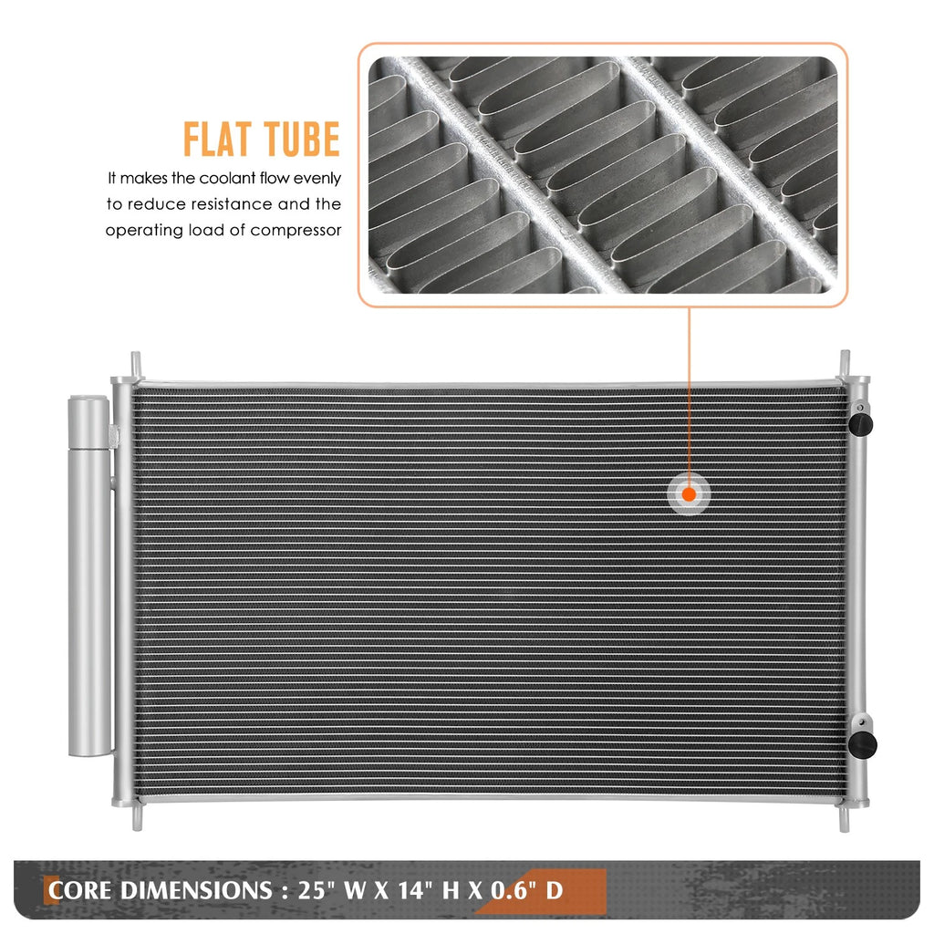A/C Condenser for Toyota Prius C (2012–2019) Aluminum Core Replacement