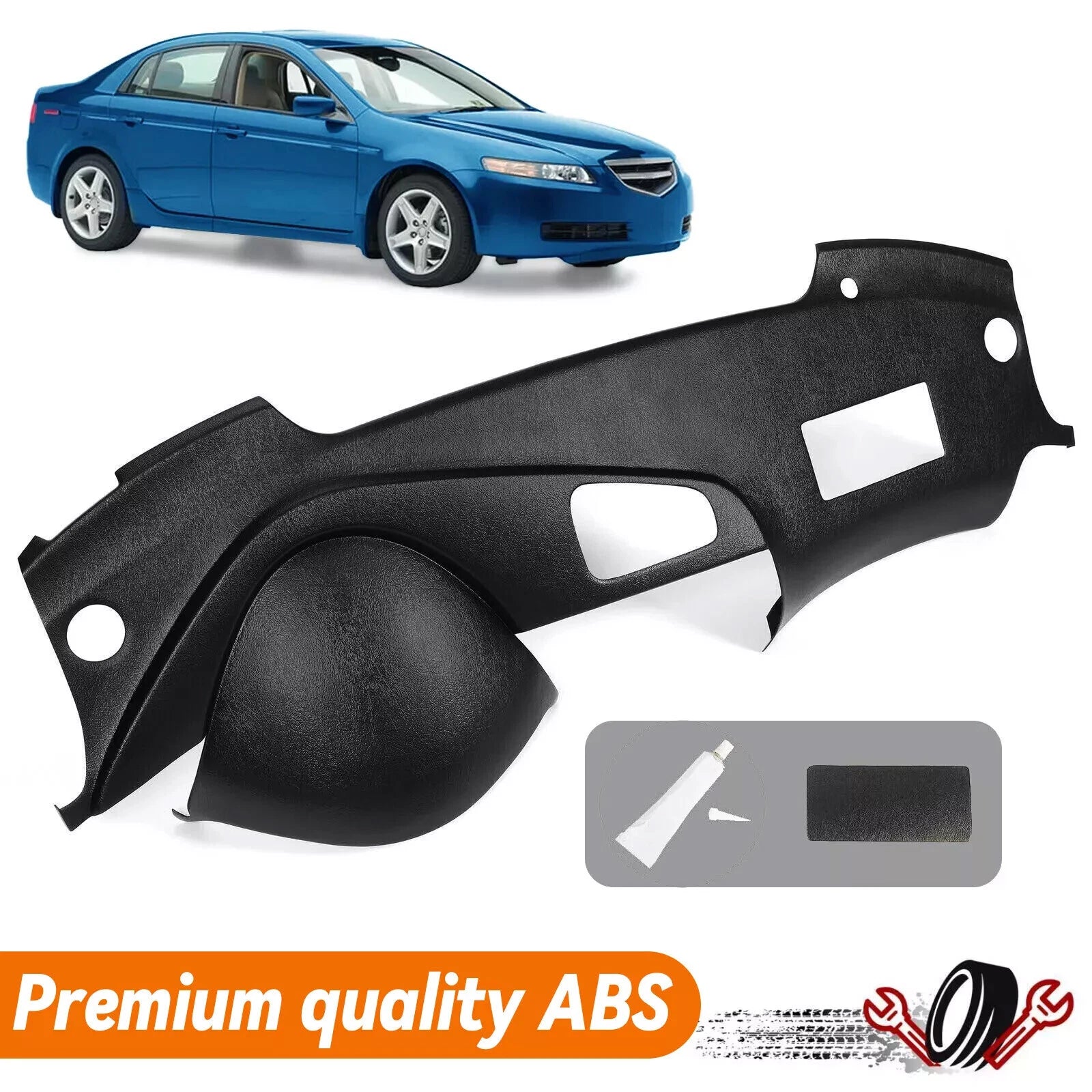 Dash Board Cover Cap for Acura TL Sedan (2004–2008) Textured Black