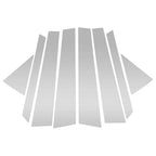 Set of 8 Door Pillar Window Trim for Hyundai Tucson (2016–2018) Silver Tone