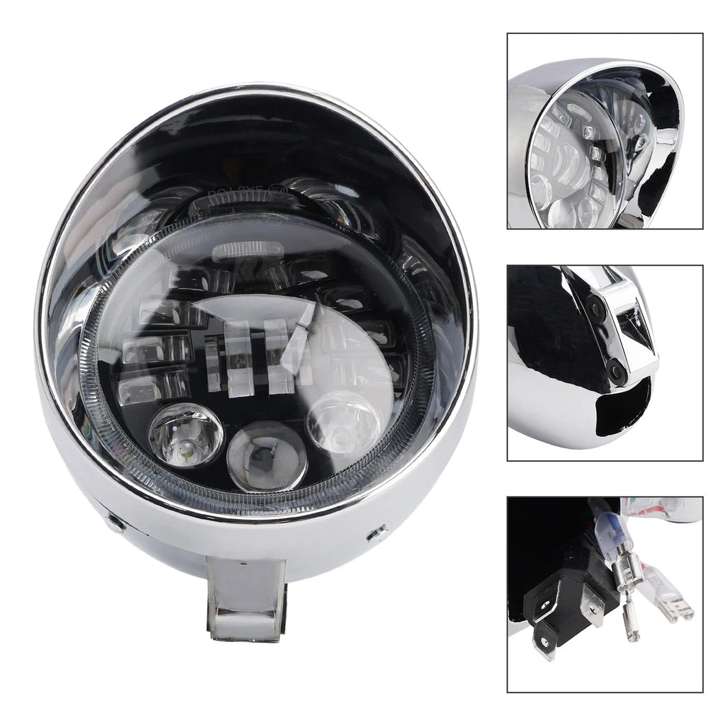 Multifunctional Beam Headlight Lamp for Racer Bobber Chopper