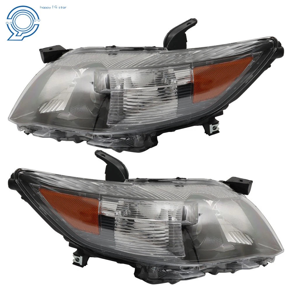 Set of 2 Black Headlights for Toyota Camry (2010-2011)