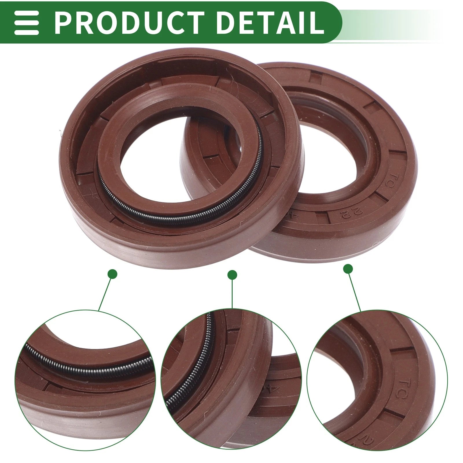 Set of 5 Oil Seal Rotary Shaft Seal FKM Rubber 22x40x8mm