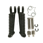 Black Front Footrest Pegs for Yamaha YZF R6 R6S (1999-2020)