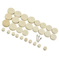 33 Pcs Wool Felt Polishing Buffing Wheel Disc Pad Rotary Tool 3mm