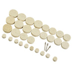 33 Pcs Wool Felt Polishing Buffing Wheel Disc Pad Rotary Tool 3mm