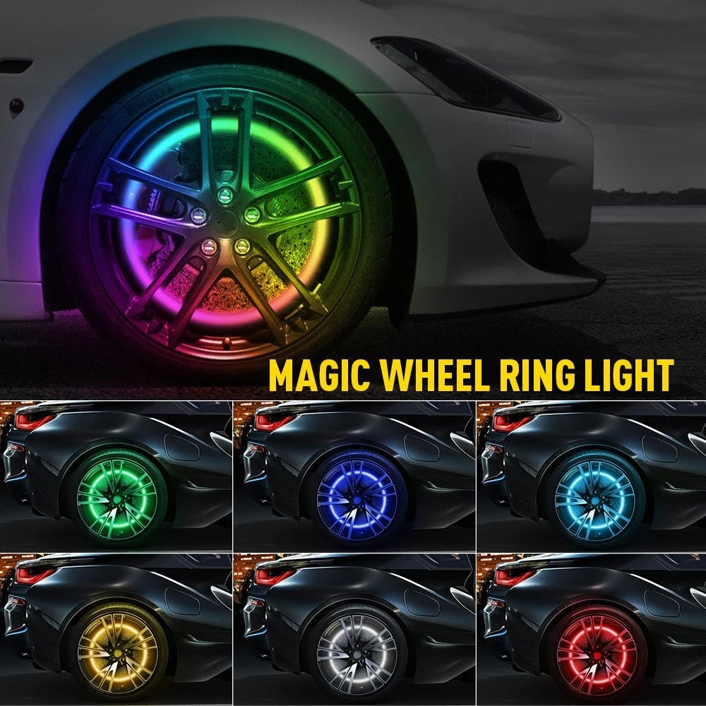 17.5" RGB Wheel Ring Lights for Truck Car (Bluetooth APP)