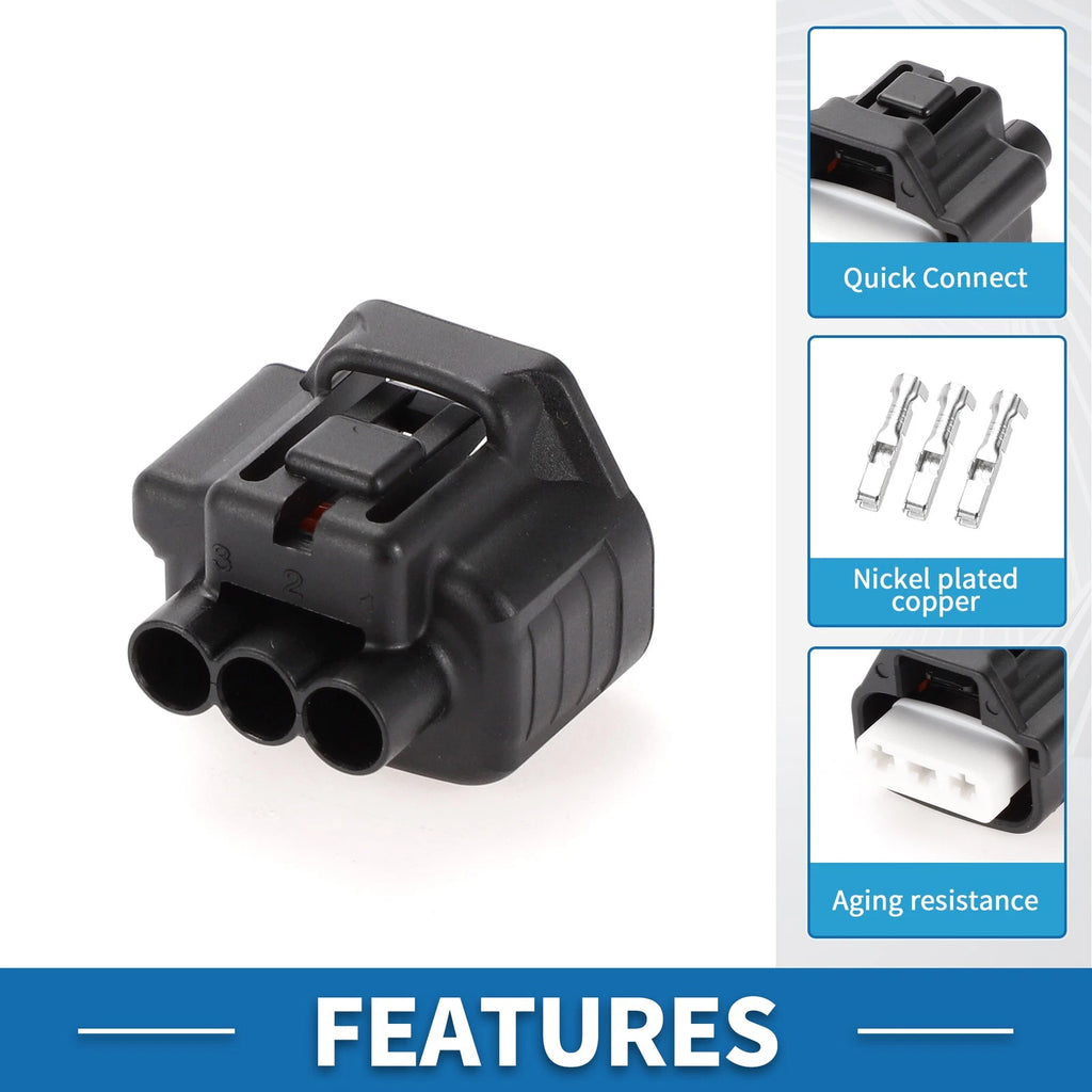 3 Pin Wiper Spray Washer Connector Plug for Toyota Lexus (No. 9098010981)