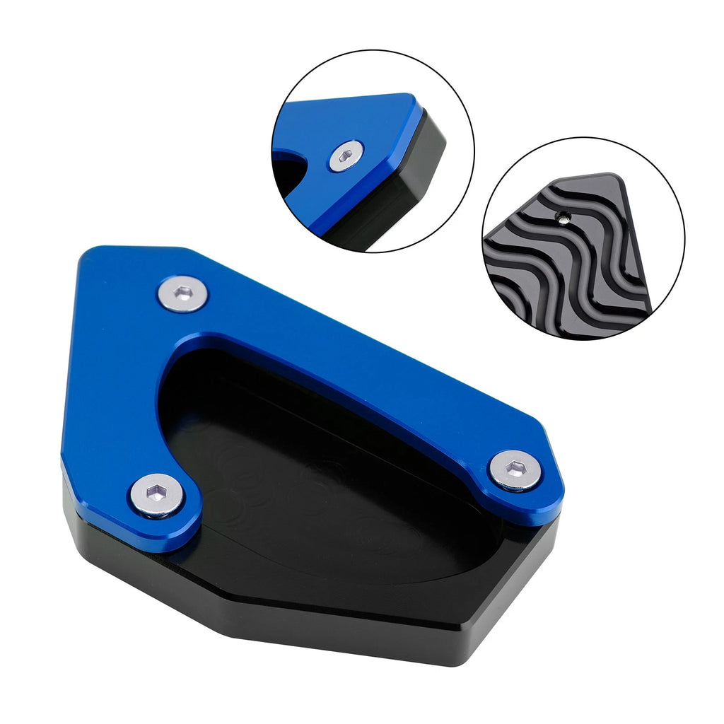 Kickstand Enlarger Plate Pad for Suzuki V-Strom 650 DL650 XT (2011–2024) Blue