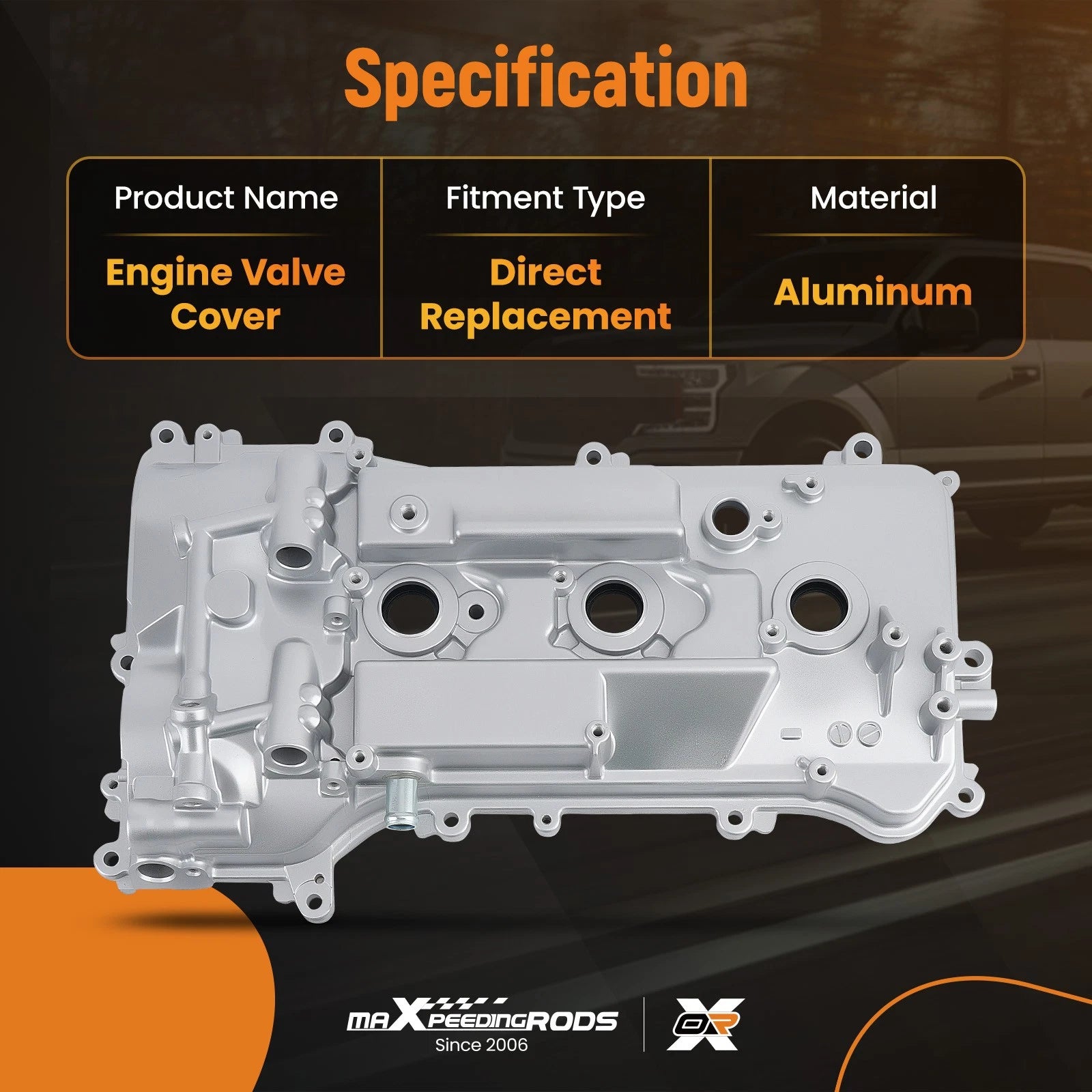 Aluminum Valve Cover for Toyota RAV4 (2006–2012) and Camry (2007–2017)