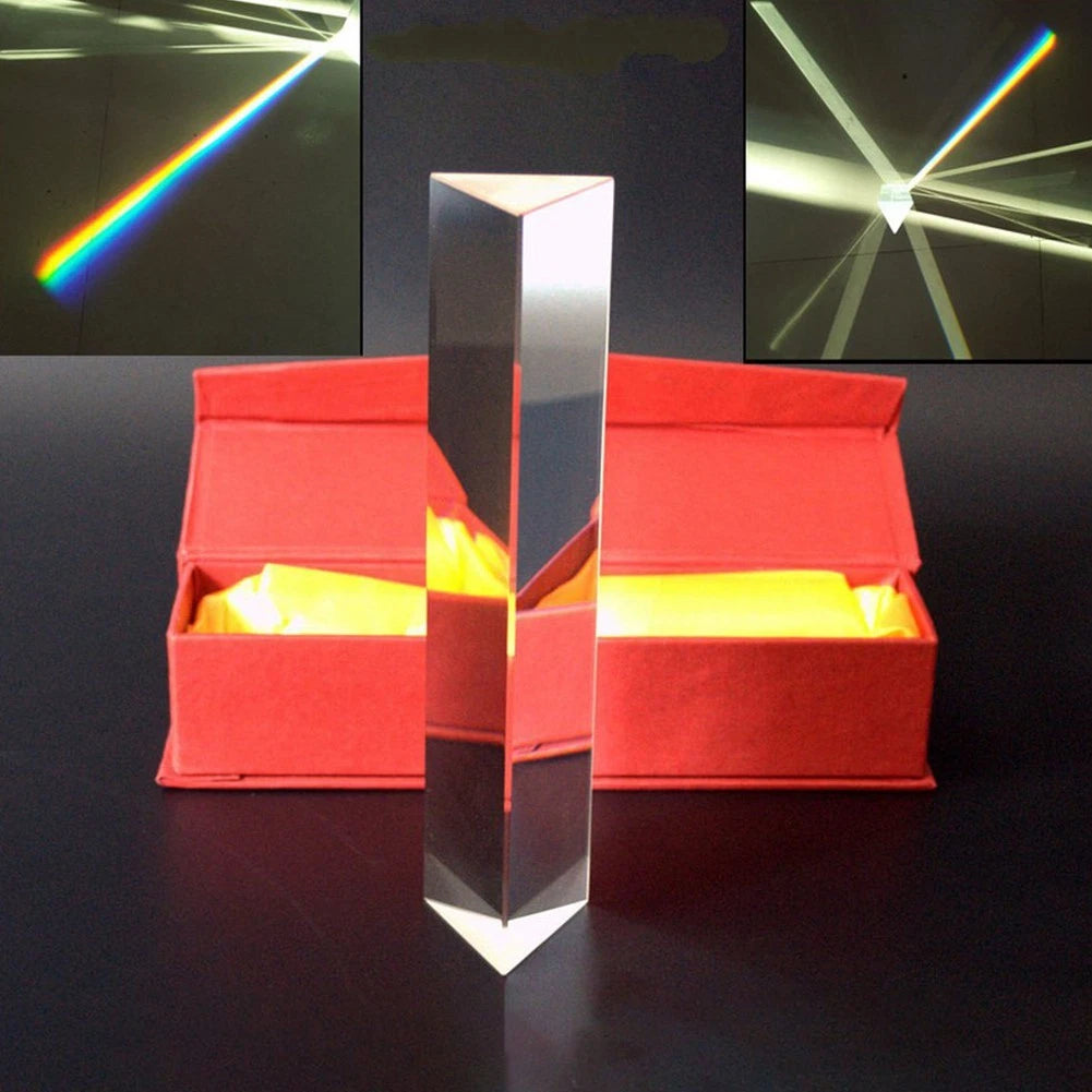 2 Inch Optical Glass Triangle for Colorful Light Effects and Learning
