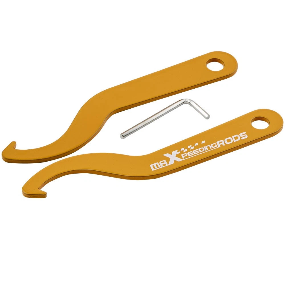 2X Steel Coilover C Spanners Hook Wrench for Universal Applications