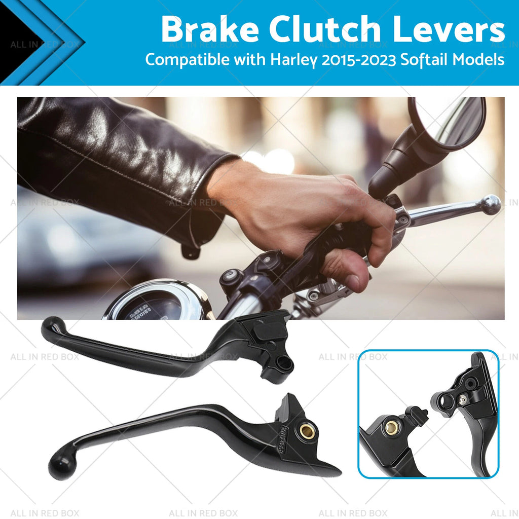 2X Brake Clutch Levers for Harley Softail Slim Fat Boy (2015–2023)