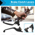 2X Brake Clutch Levers for Harley Softail Slim Fat Boy (2015–2023)