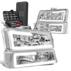 LED Headlight Bumper Lamp for Chevy Avalanche (2003–2007) Chrome/Clear