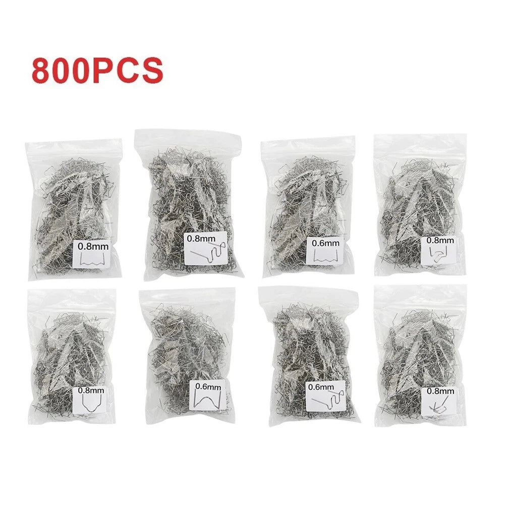 800 PCS Plastic Repair Welding Nails for Car Bumper (Standard Pre Cut)