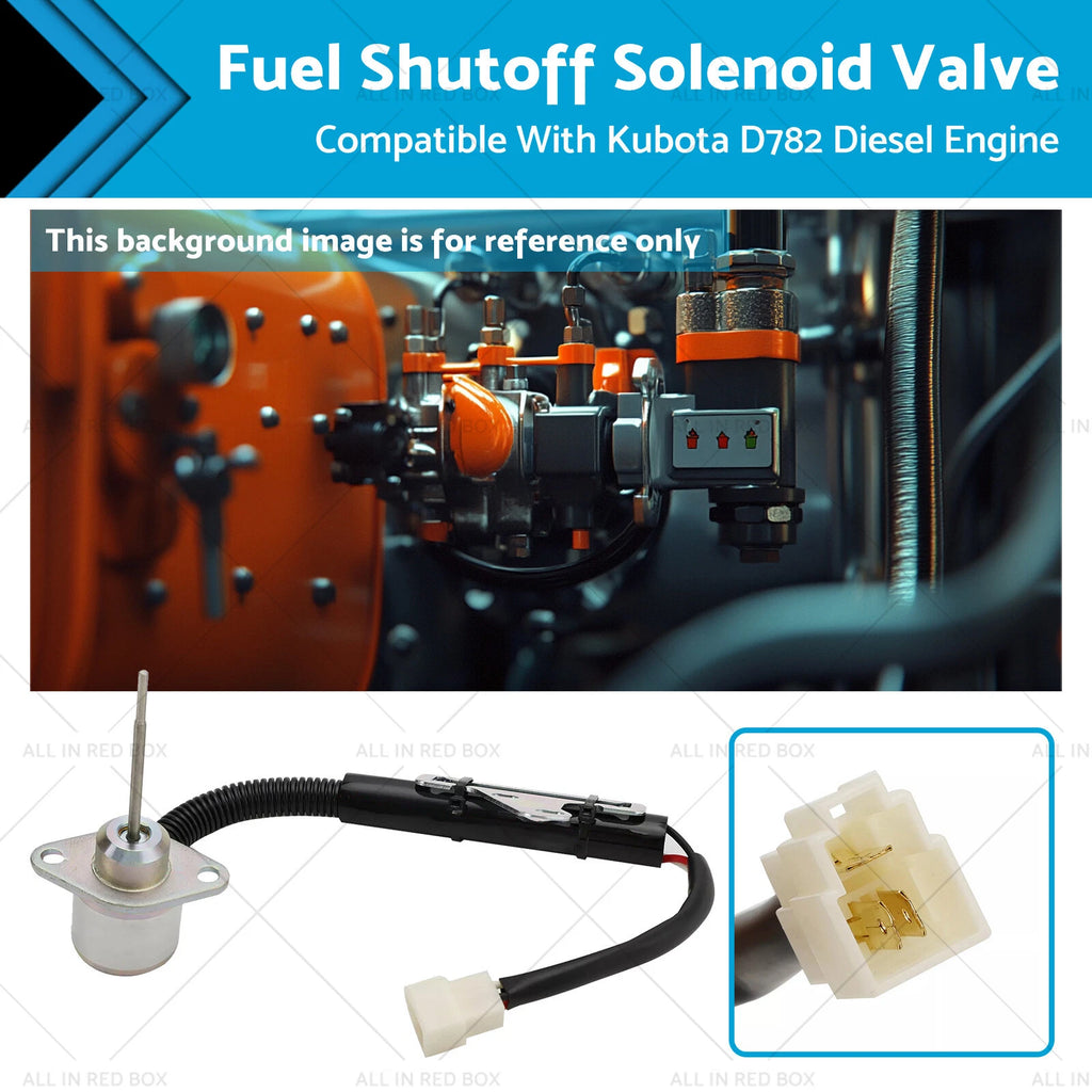 Fuel Stop Solenoid 12V for Kubota D782 (1G820-60012, SA-5156-12)