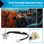 Fuel Stop Solenoid 12V for Kubota D782 (1G820-60012, SA-5156-12)