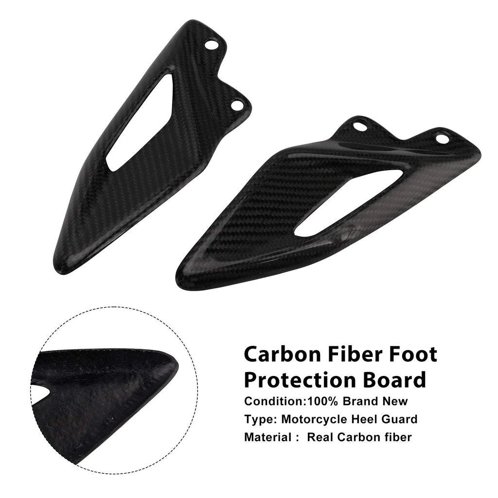 Real Carbon Fiber Foot Protection Board for Street Triple 765 RS (2016–2022)