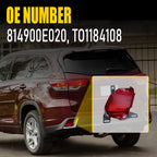 Bumper Reflector for Toyota Highlander (2014-2019) Rear Driver Side