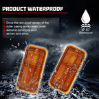 Set of 2 Front Amber Side Marker Lights for Chevrolet GMC C/K Pickup (1968–1972)
