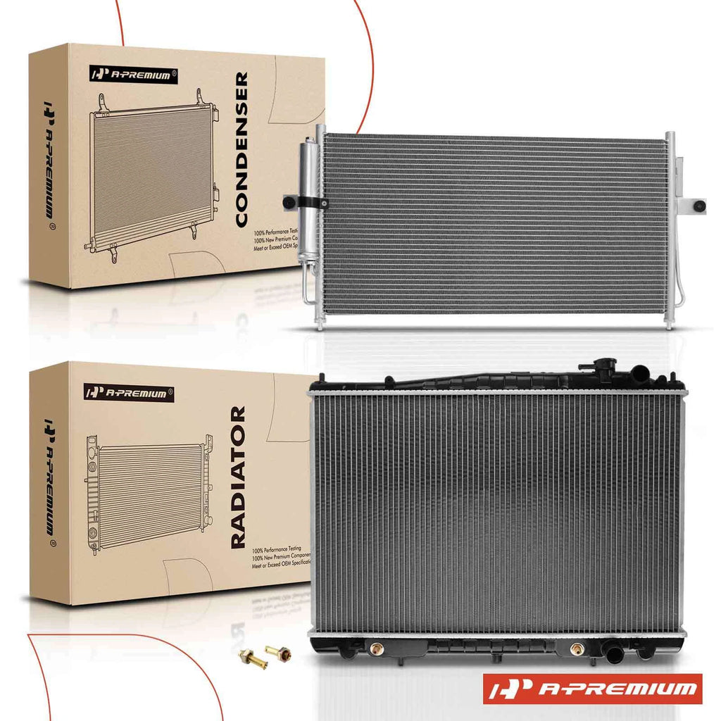 Radiator & AC Condenser Cooling Kit for Nissan Frontier Xterra (2003–2004)