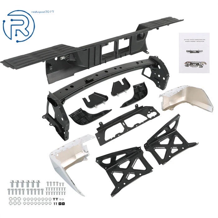 Rear Step Bumper Assembly with Sensor Holes for Toyota Tundra (2014-2021)
