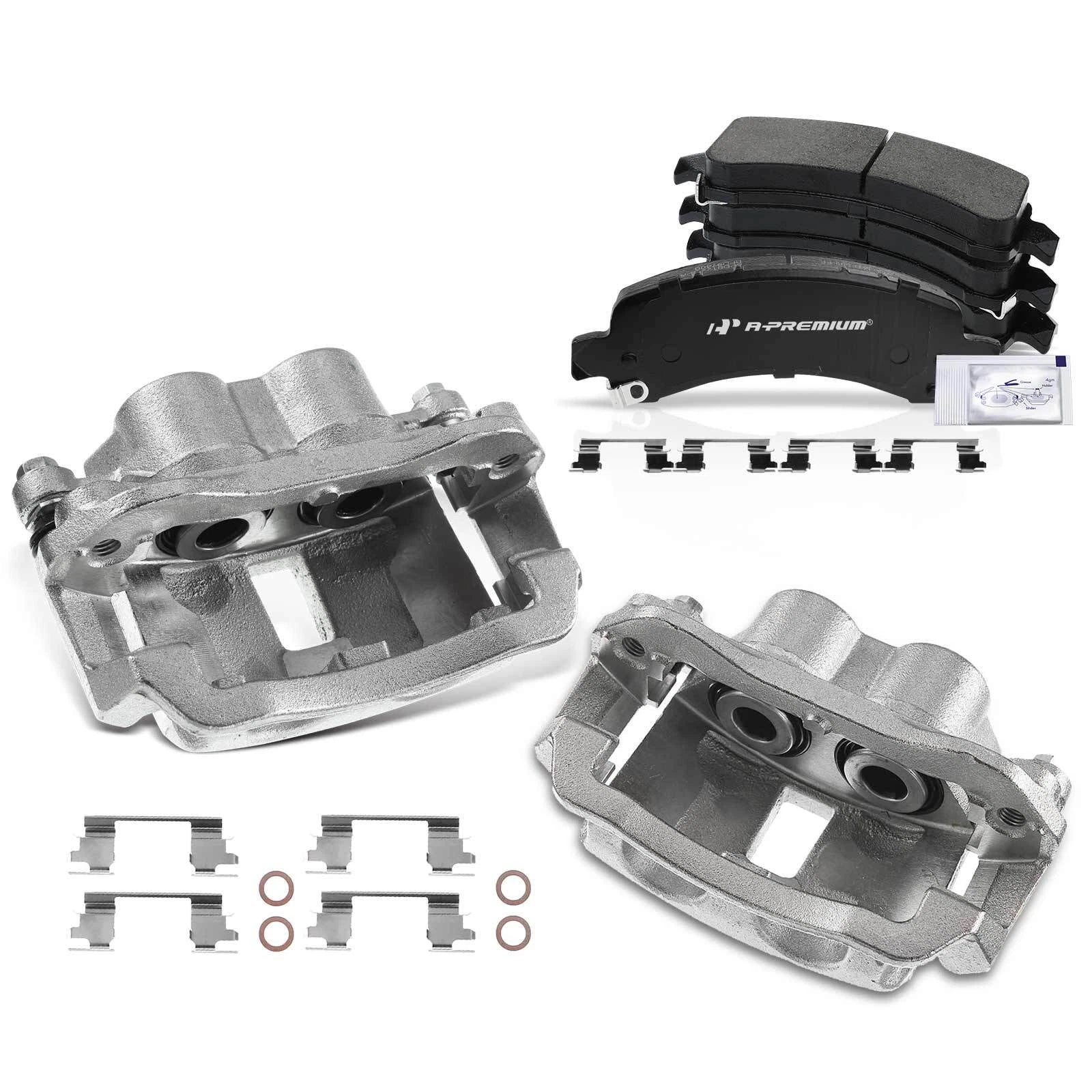 6x Rear Brake Caliper & Pad for Ford Express 2500 GMC Savana 2500 (2003–2021)