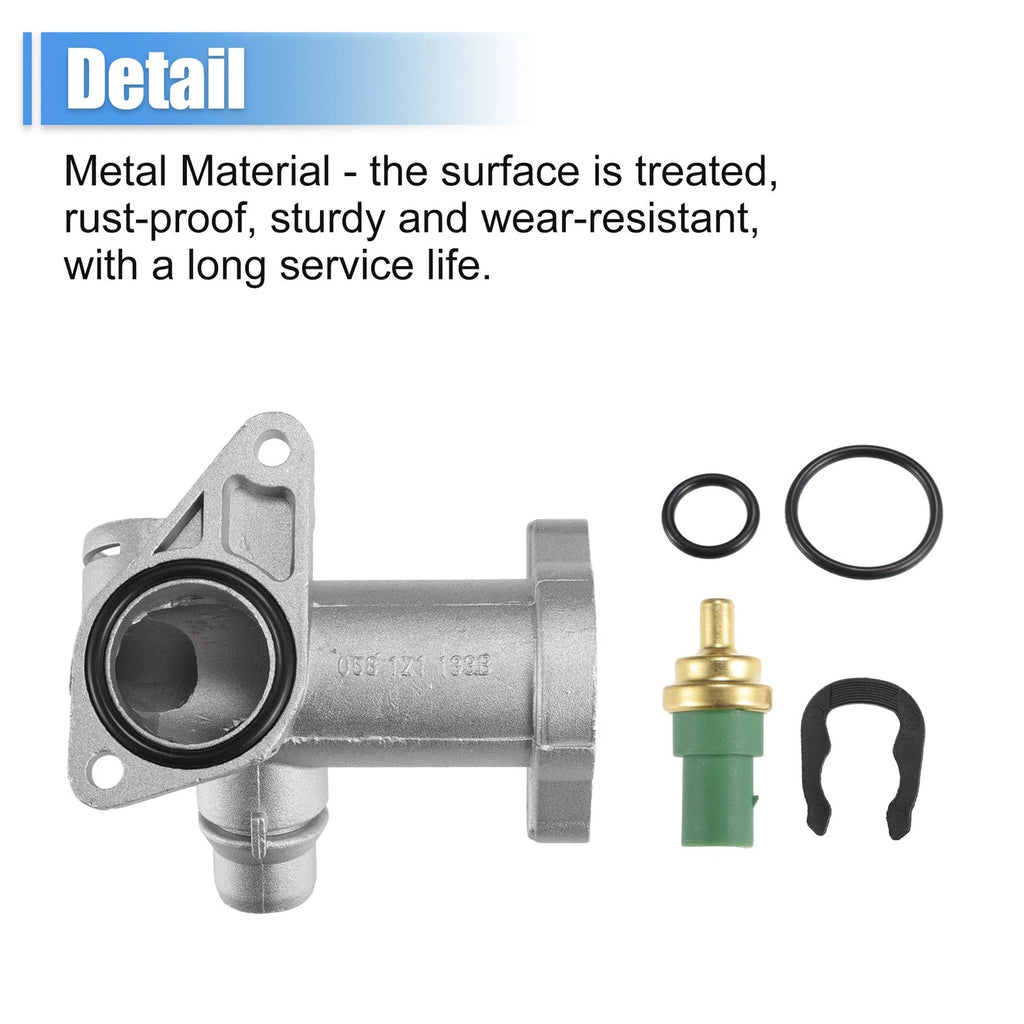 Set of 1 Engine Coolant Outlet Tube for Audi A4 1.8T (1996–2001) No.058121132