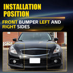 2X Front Bumper Cover Stiffener Bracket for Infiniti G37 G25 Q40 (2007–2015)
