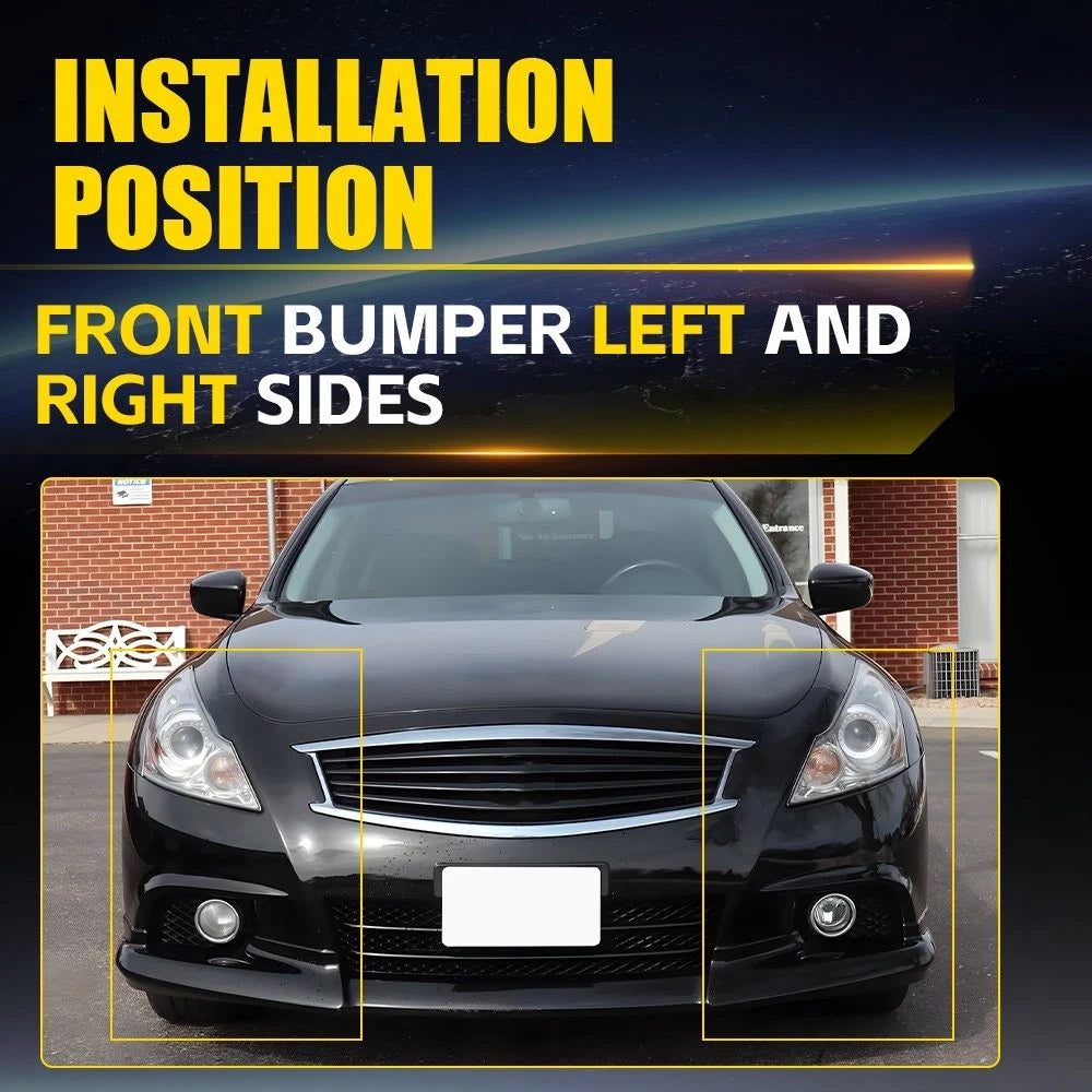 2X Front Bumper Cover Stiffener Bracket for Infiniti G37 G25 Q40 (2007–2015)
