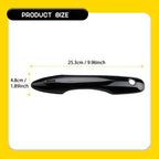 Set of 4 Gloss Black Exterior Door Handle Covers for Toyota Corolla (2020–2025)