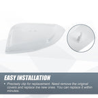 Right Side Mirror Cover Cap for Toyota RAV4 (2019–2023) - White