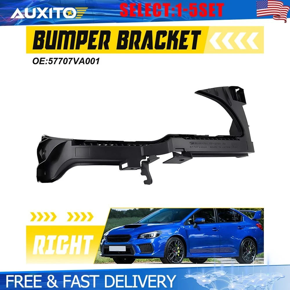 Set of 2 Front RH Bumper Corner Support Brackets for Subaru WRX STi (2015–2017)