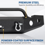 Front & Rear Bumper for Chevy Silverado 1500 (2007–2018) Black Steel