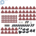 113PCS Oscillating Tool Blades & Sandpapers for Wood Metal Plastics