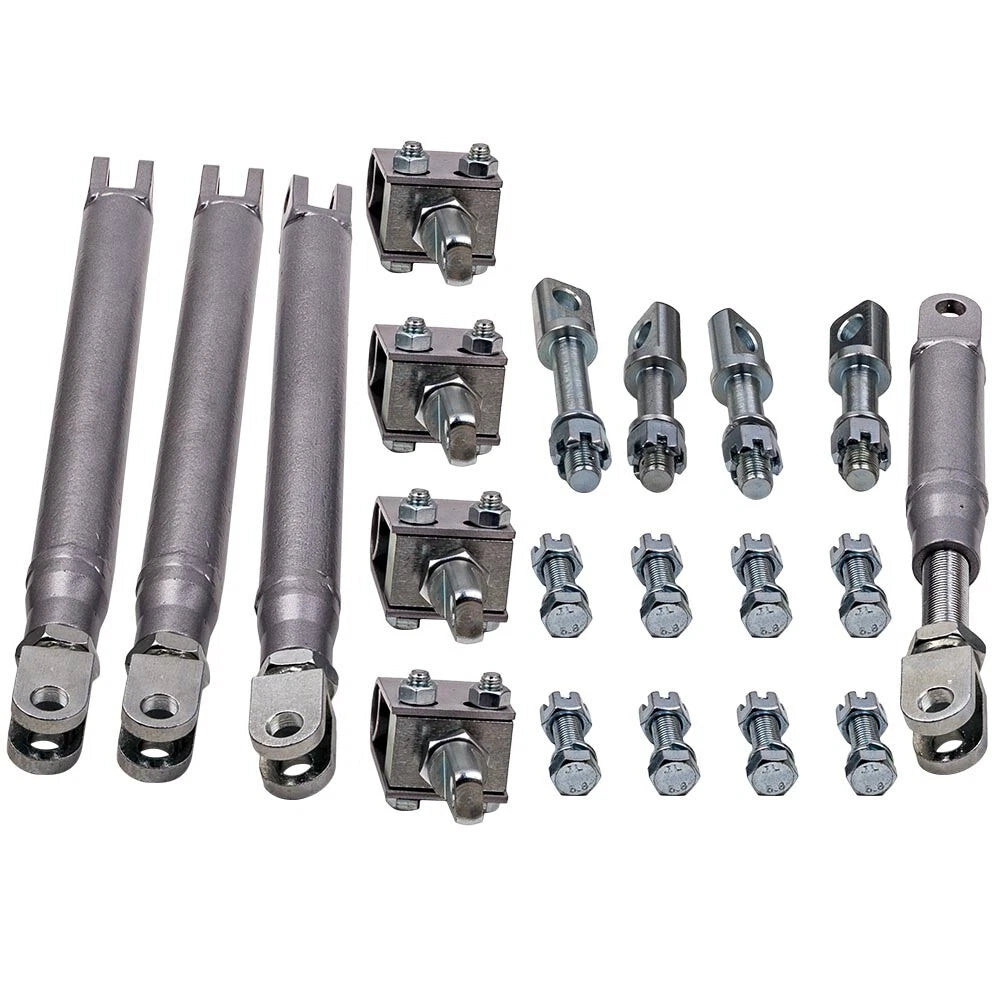 Sidecar Installation Set 3 Long Struts 1 Short Strut for Honda Kawasaki