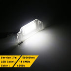 18-SMD LED License Plate Light for Dodge Charger Challenger Chrysler 300 (2006–2014)