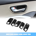 Set of 4 Carbon Fiber Inner Door Handle Bowl Covers for Dodge  767153534508