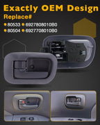 7PCS Door Handle & Liftgate Handle Kit for Toyota Sienna (1998-2003)