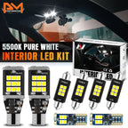 Set of 8 LED Dome Cargo Map Light Bulbs for Silverado/Sierra (2007–2014)