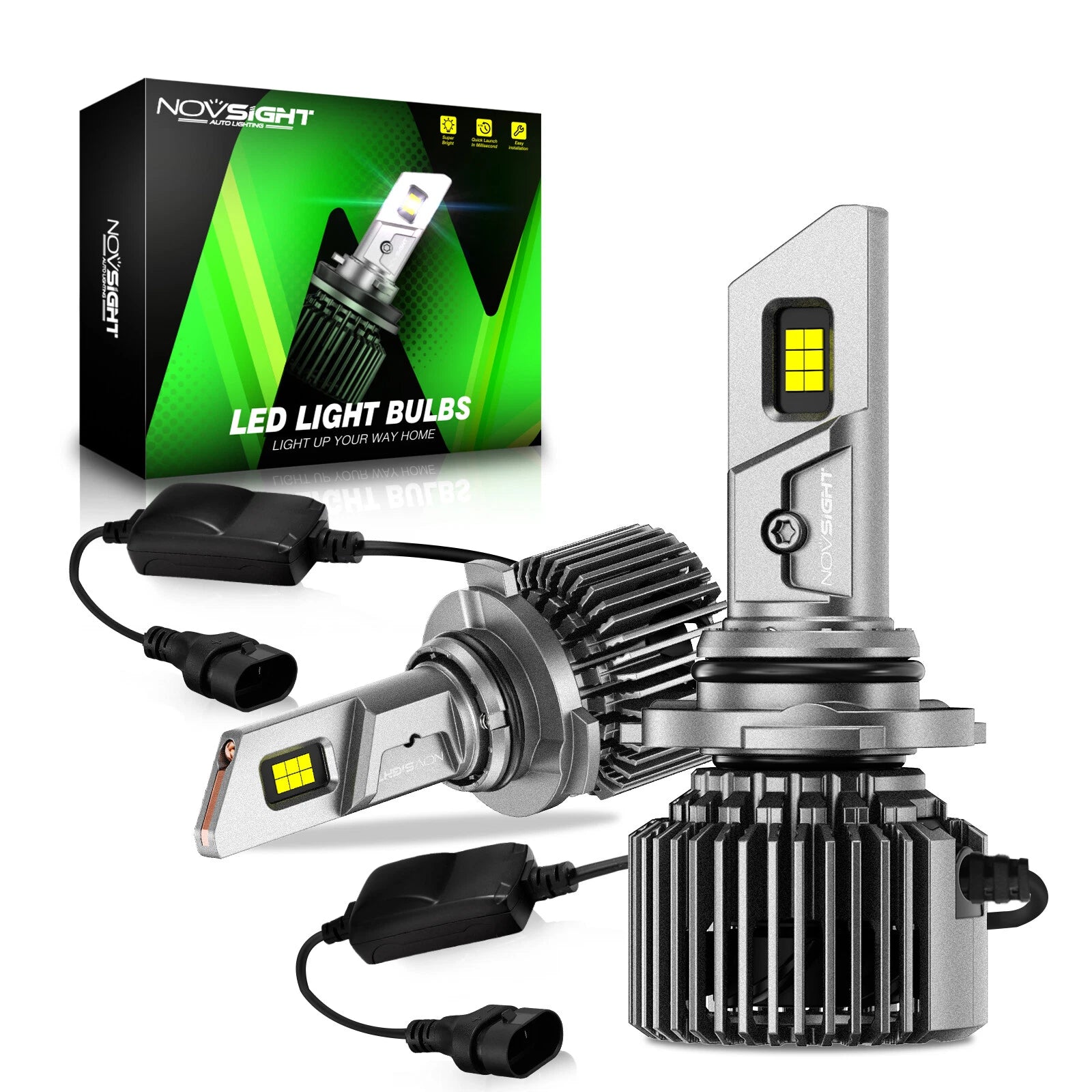 9005 LED Headlight Kit for NOVSIGHT (6500K, 22000LM)
