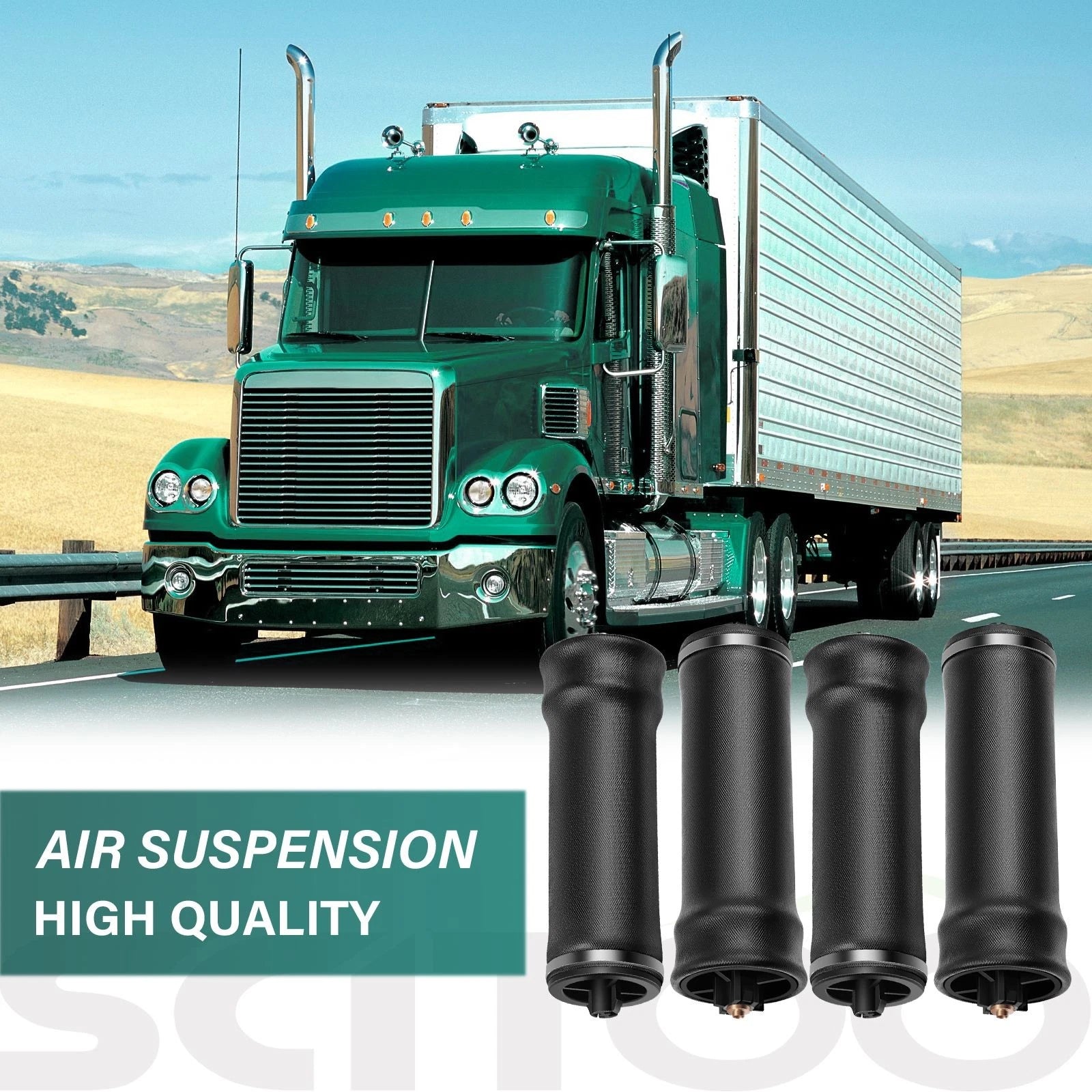 Set of 4 Air Suspension Spring Bags for Freightliner (W02-358-7215, 6987, 6986)
