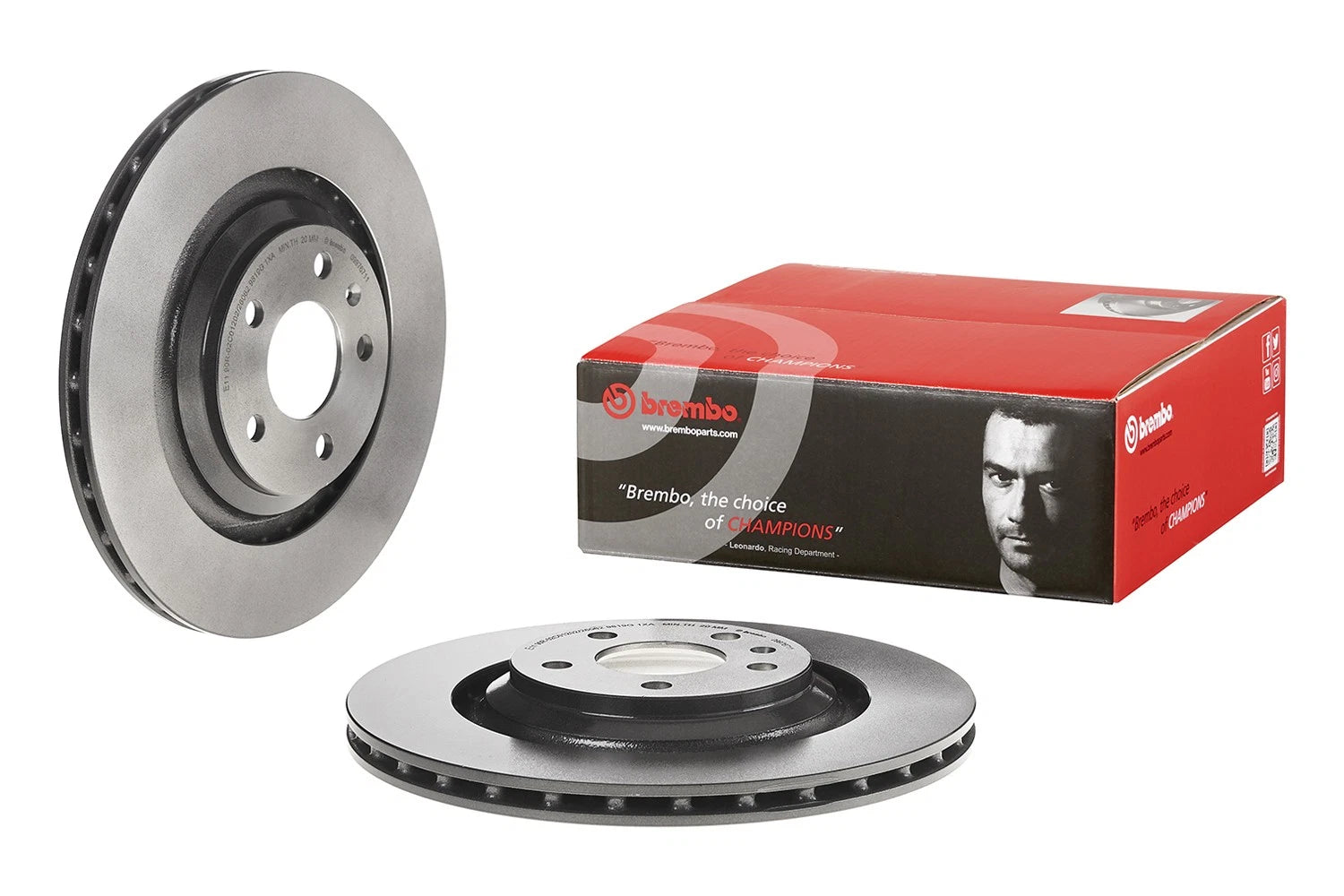 Brembo 330mm Coated Brake Disc Rotor for Audi S6 (2007–2011)