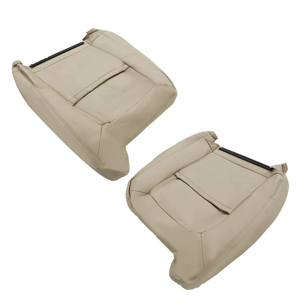 Front Leather Seat Cover for Chevy Tahoe GMC Yukon (2003–2006) Light Tan