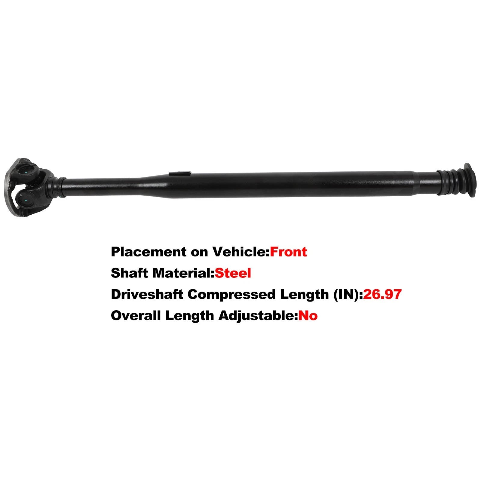 Front Driveshaft for Mercedes-Benz C300 (2015–2017) 938-266 684.5mm AWD